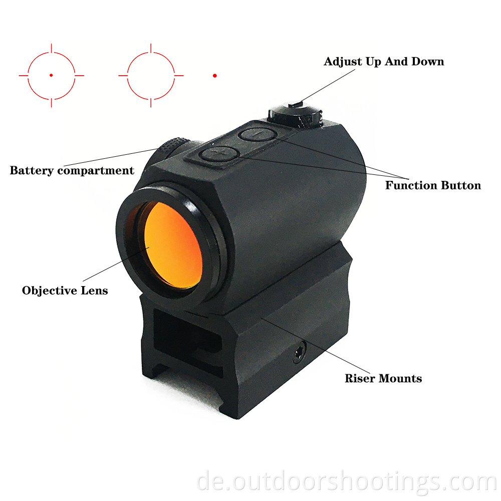Buil-in Chip And Switch Reticle Option Sight